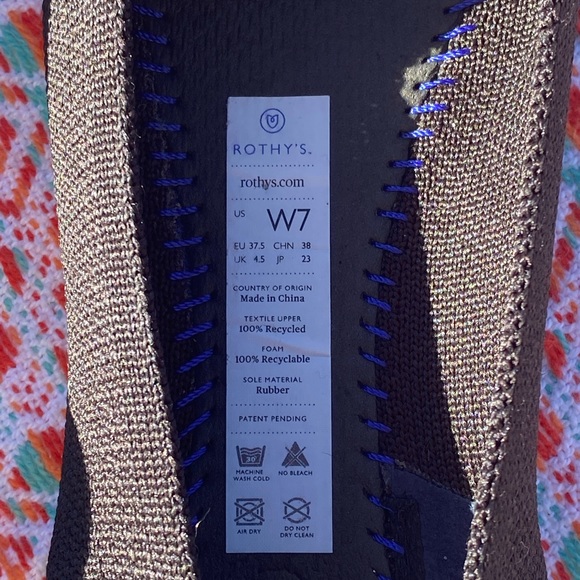 Rothy’s The Flat shoe  nwot black - Picture 5 of 6